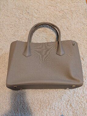 Dagne Dover Large Work Tote Bag Taupe NWT